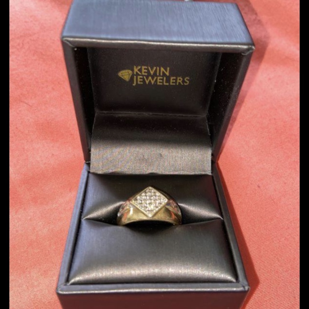 10K Gold And Diamond Ring